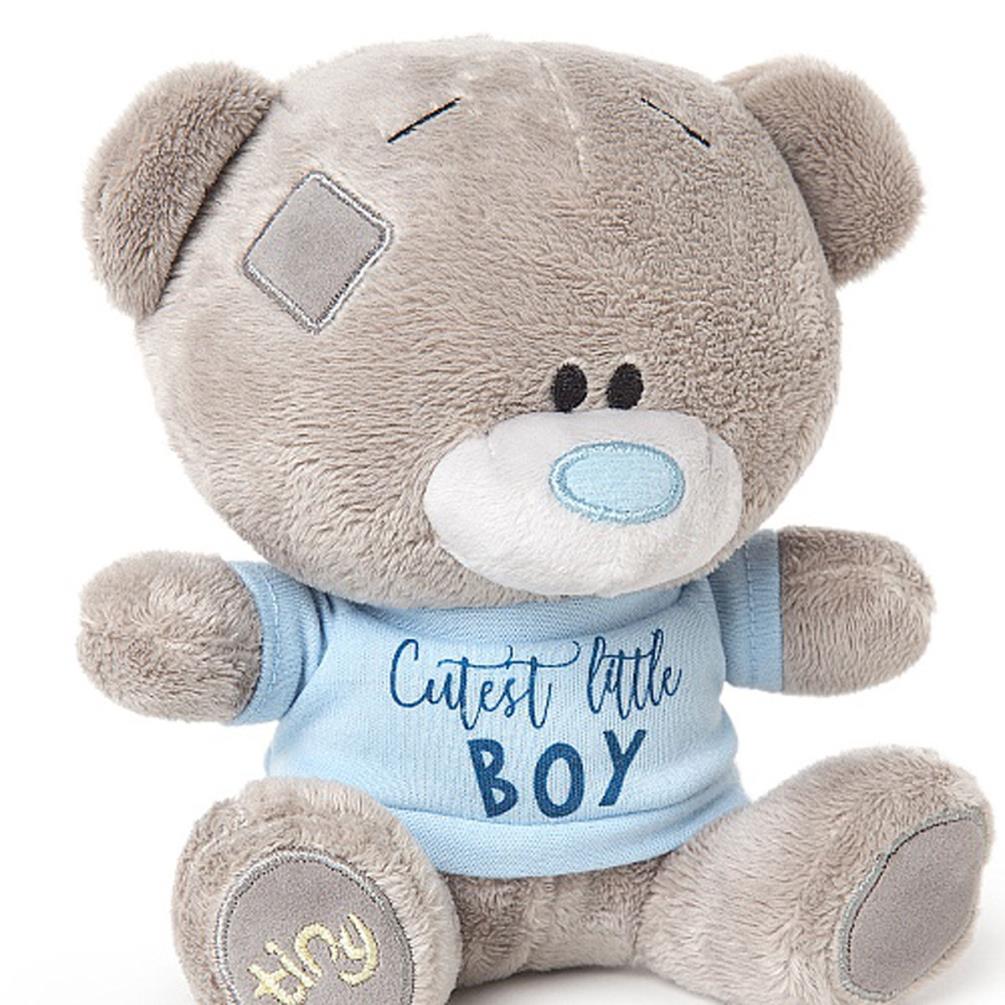 7" Cutest Little Boy T-Shirt Tiny Tatty Teddy Extra Image 1